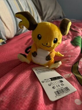 Pokemon Raichu Plush in Yellow and Brown